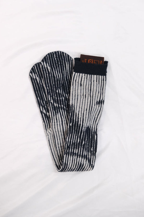 MUSHROOM CREW SOCKS / ASH BLUE ILLUSIO