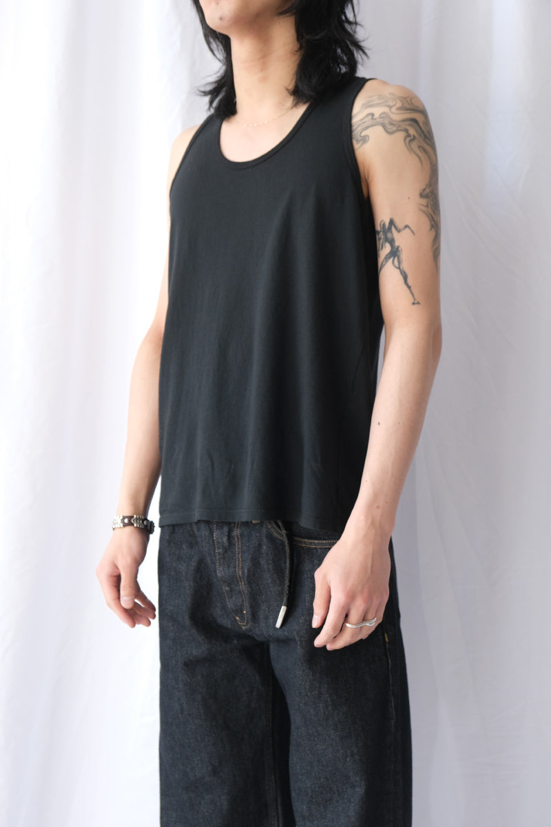 S18 NO.326 ORGANIC COTTON TANK TOP / BLACK [金沢店]