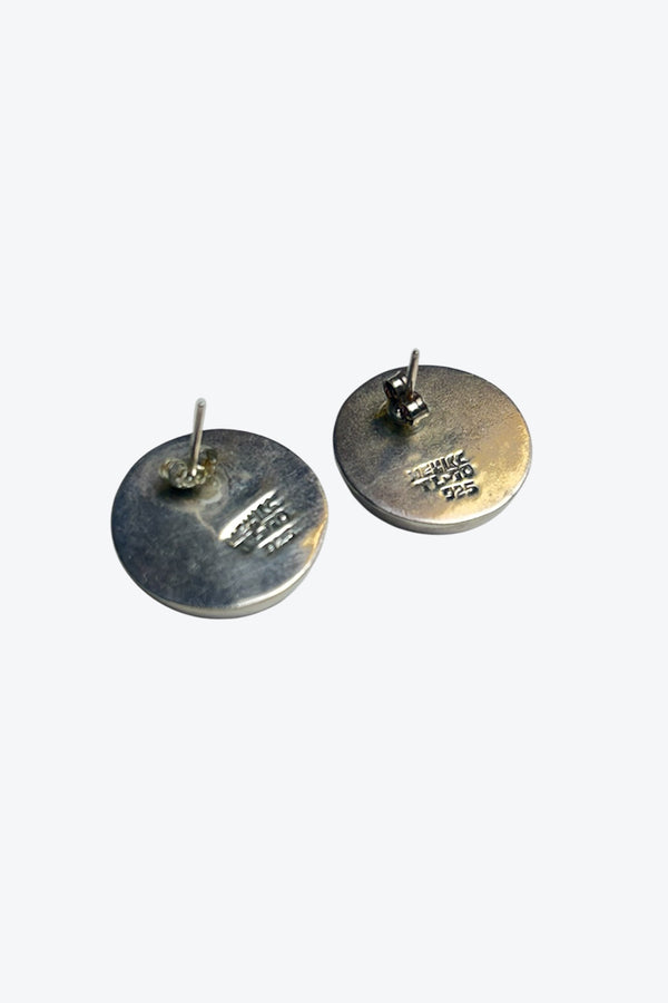925 SILVER EARRINGS W/ONYX / SILVER