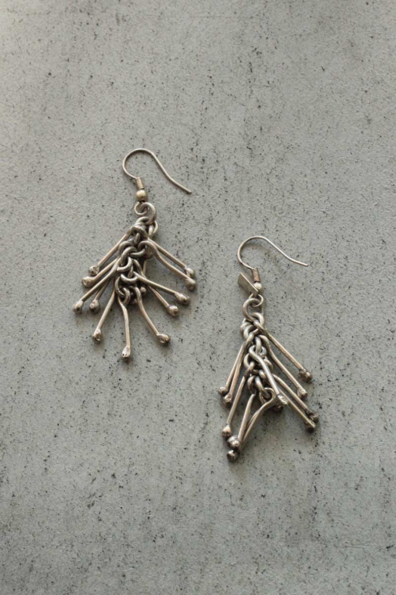 VINTAGE SILVER JEWELRY | 925 SILVER EARRINGS / SILVER 925シルバー