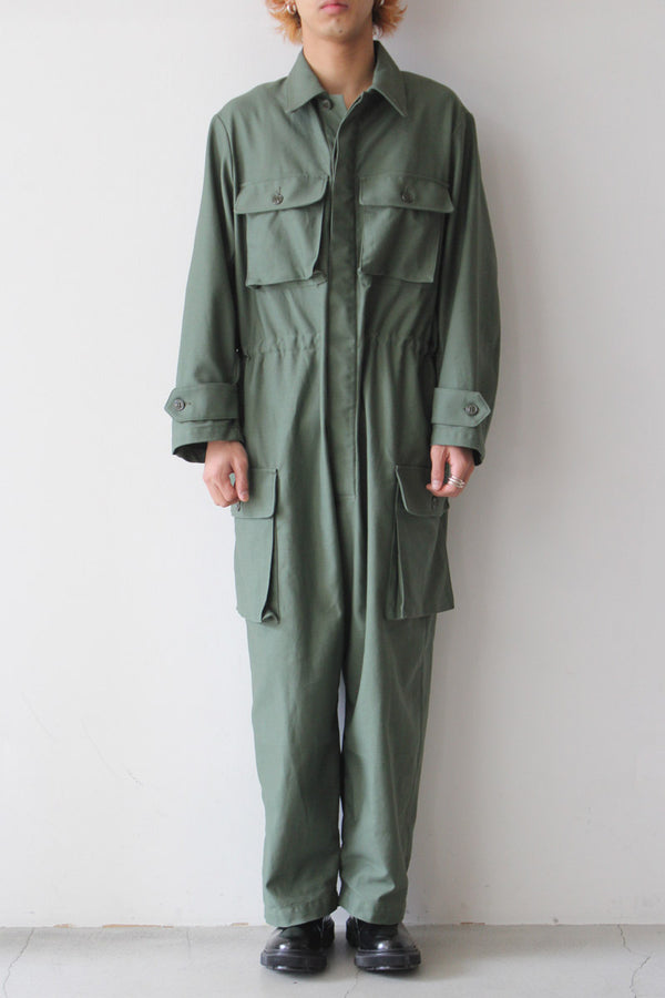 80'S US LAUNDRY JUMPSUIT / OLIVE