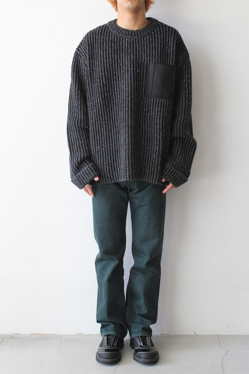 RUSH JEANS / GREEN CRACKLE