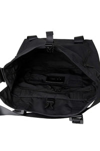 GABARDINE MESSENGER BAG (S) / BLACK