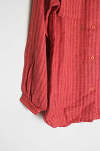 SW2 | 90'S L/S CHECK APRON SHIRT [USED]