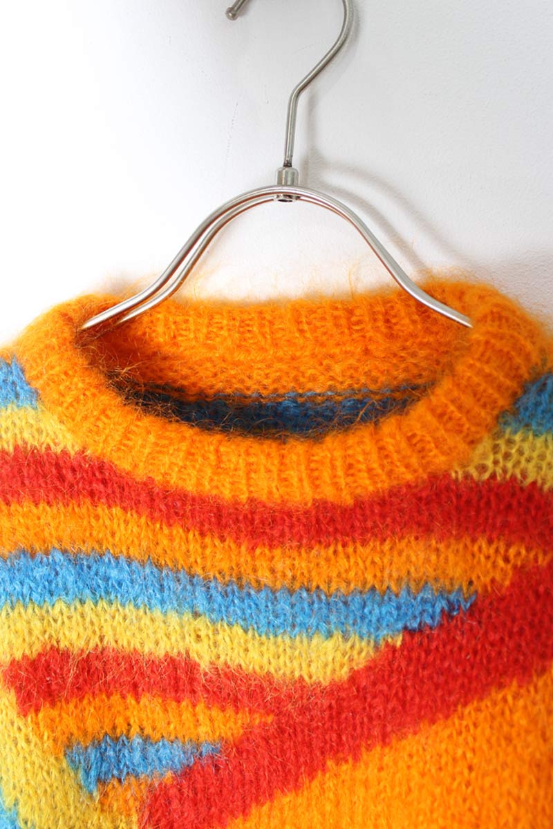 NO BRAND | 80'S MOHAIR DESIGN SWEATER [USED]