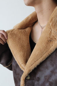 SHERIDAN JACKET / FAUX BROWN SHEARLING