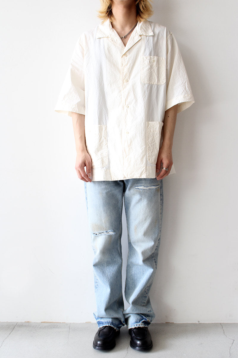 SLEEPER SHIRT-LIGHT COTTON / NATURAL [40% OFF]
