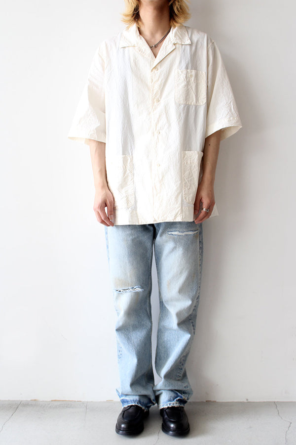 SLEEPER SHIRT-LIGHT COTTON / NATURAL [40% OFF]