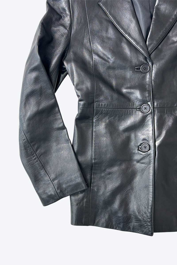 COACH | MADE IN USA LEATHER TAILORED JACKET [USED]