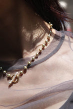 Load image into Gallery viewer, BONAR CHOKER GREEN / 14K GOLD FILLED