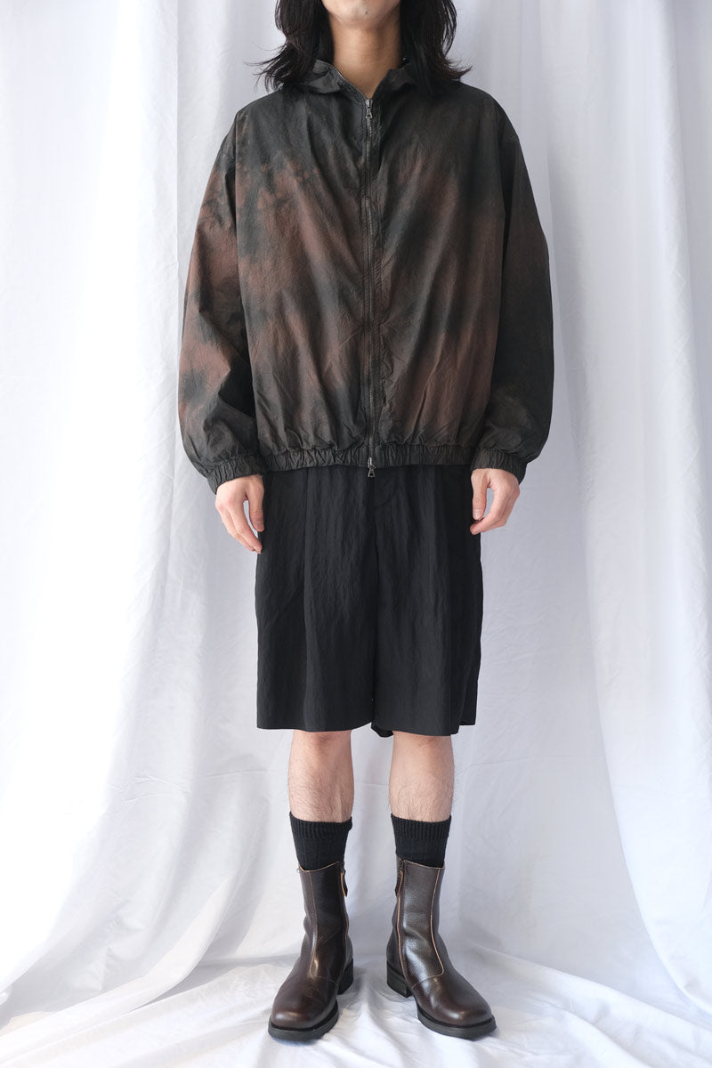 S18 NO.216 POPLIN HOODED ZIPPER JACKET / BROWN/BLACK [金沢店]