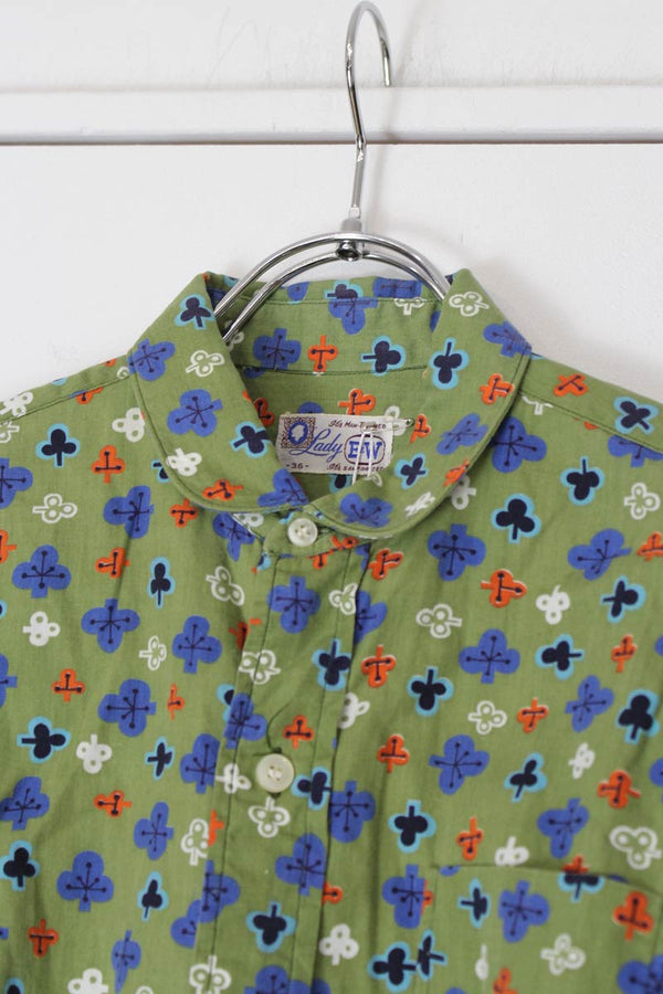 LADY E&W | MADE IN USA 60'S L/S PATTERN SHIRT [USED]