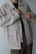 Load image into Gallery viewer, CARGO JACKET / STONE GREY TWILL