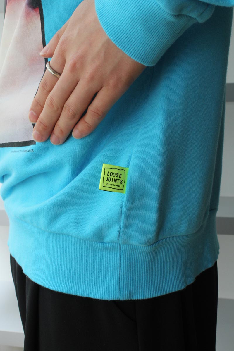 ITTETSU MATSUOKA - 'YASASHIIDAKE 3' CREW NECK TURQUOIS [60%OFF]