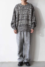 Load image into Gallery viewer, WOOL HALF TONE EASY PANTS / TOP GRAY