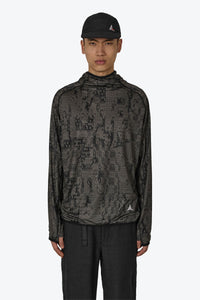 LAKI MELTED PRINT UV HOODIE / OLIVE