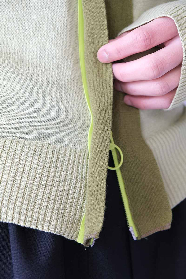 HALF MOON RACER ZIP-UP / GREEN