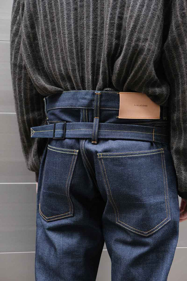 SLIM FLARE DENIM PANTS -Sharon- .06 / RGID INDIGO