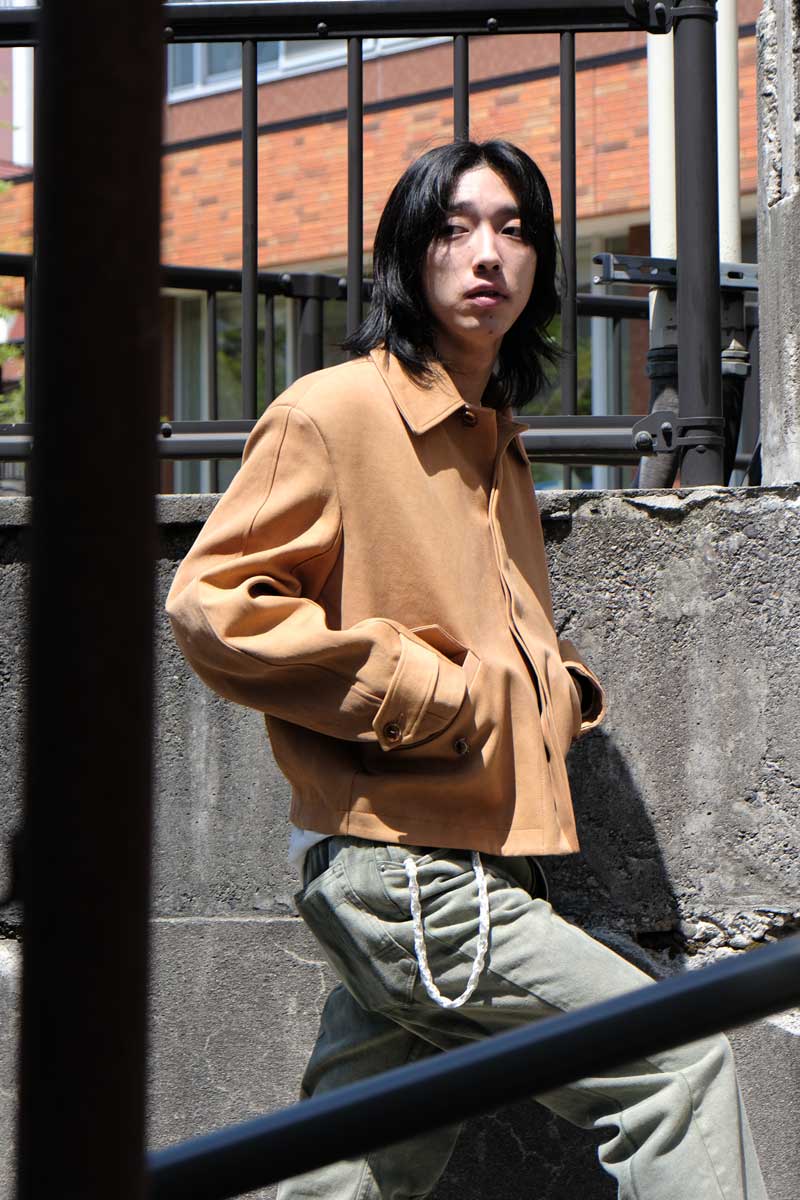 GUS JACKET / TWO-TONED CHINO COTTON