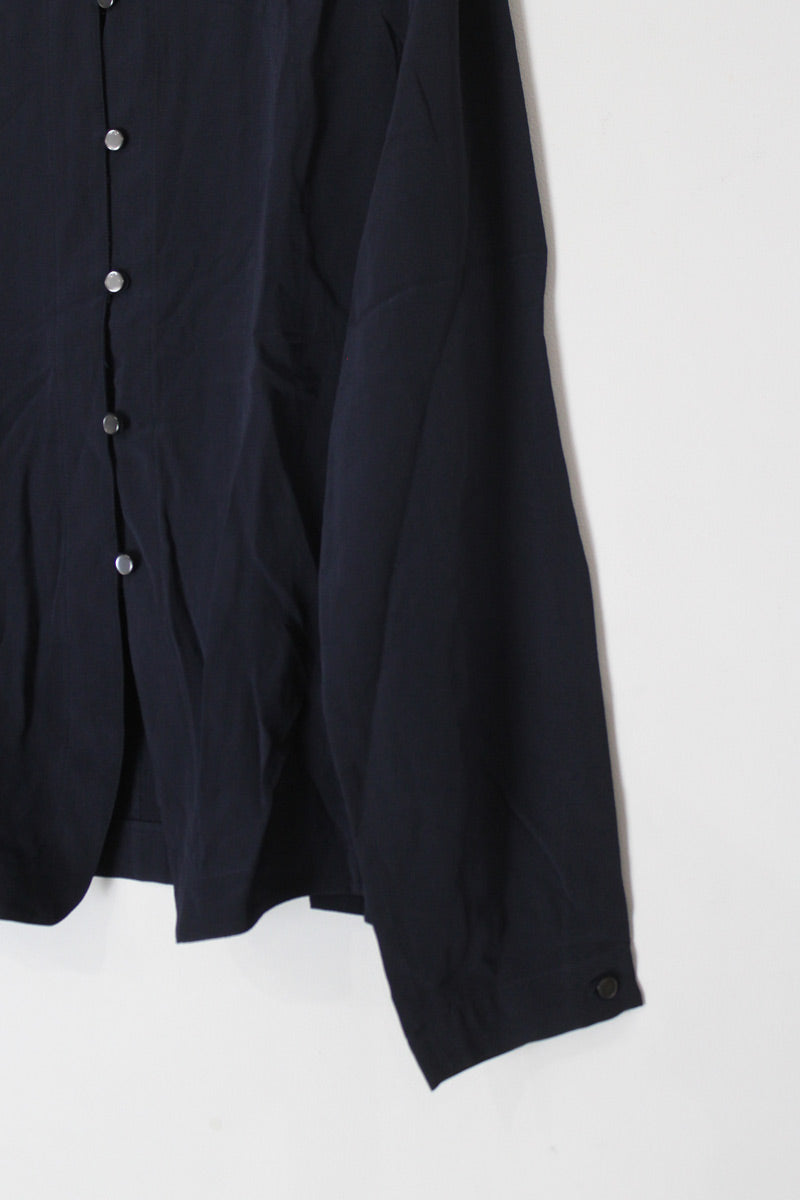 LIZ CLAIBORNE | L/S 레이온 노카라 셔츠 [USED]