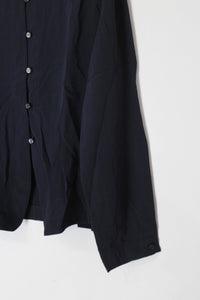 LIZ CLAIBORNE | L/S RAYON NO COLLAR SHIRT [USED]