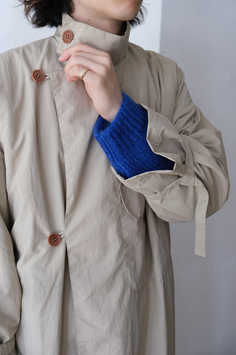 FOOD WASTE DYED CANVAS COAT / BEIGE [50%OFF]