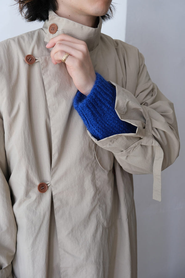 FOOD WASTE DYED CANVAS COAT / BEIGE [50%OFF]