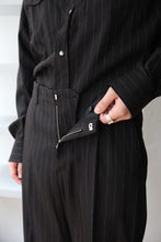 Load image into Gallery viewer, BRROWED CHINO / BLACK CHALK STRIPE