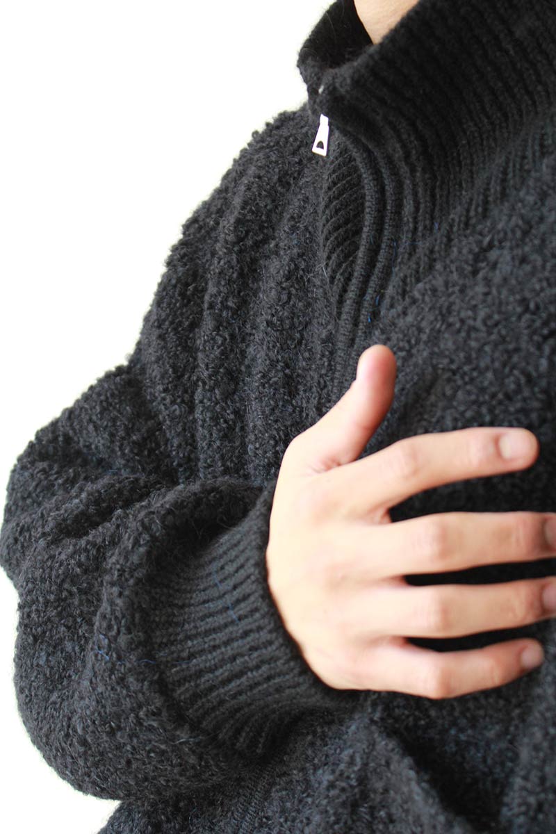 WOOL & MOHAIR JACKET / BLACK [50%OFF]
