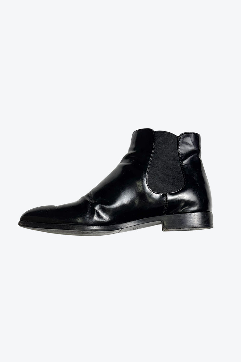 PRADA | MADE IN ITALY LEATHER SIDE GORE BOOTS [USED]