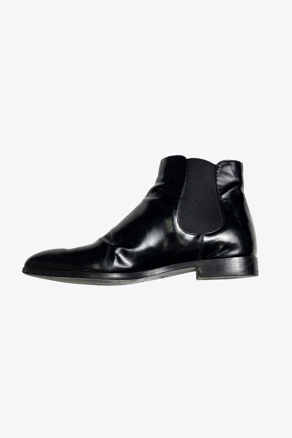 PRADA | MADE IN ITALY LEATHER SIDE GORE BOOTS [USED]