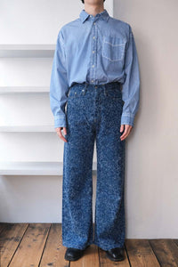 SKID JEANS / BLUE FLUFFY DENIM