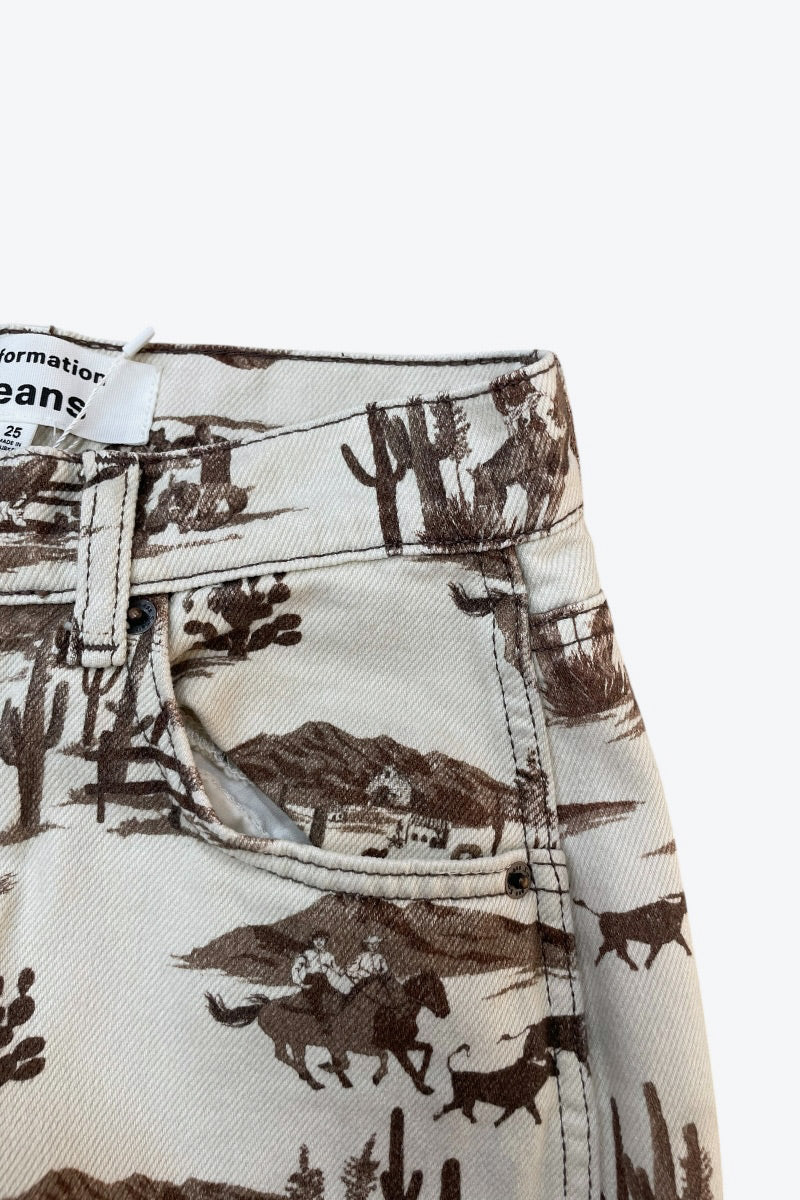 REFORMATION JEANS | PRINTED SLIM JEANS [데드스톡/NOS]