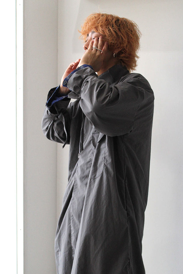 FOOD WASTE DYED CANVAS COAT / NAVY [50%OFF]