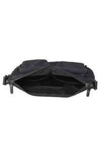 GABARDINE BODY BAG / BLACK 