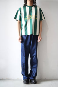 BOX TEE STRIPE / GREEN-WHITE