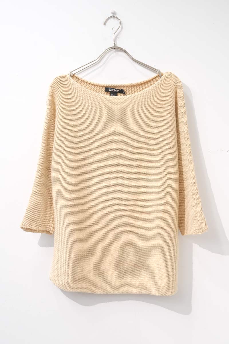DKNY | 90년대 면 패딩 니트 스웨터 [USED]
