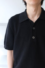 Load image into Gallery viewer, TRADITIONAL POLO / SHADOW BLACK CRISPY COTTON