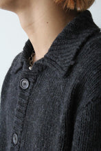 Load image into Gallery viewer, BIG CARDIGAN / SHADOW BLACK FUNKY ACRYLIC [20%OFF]