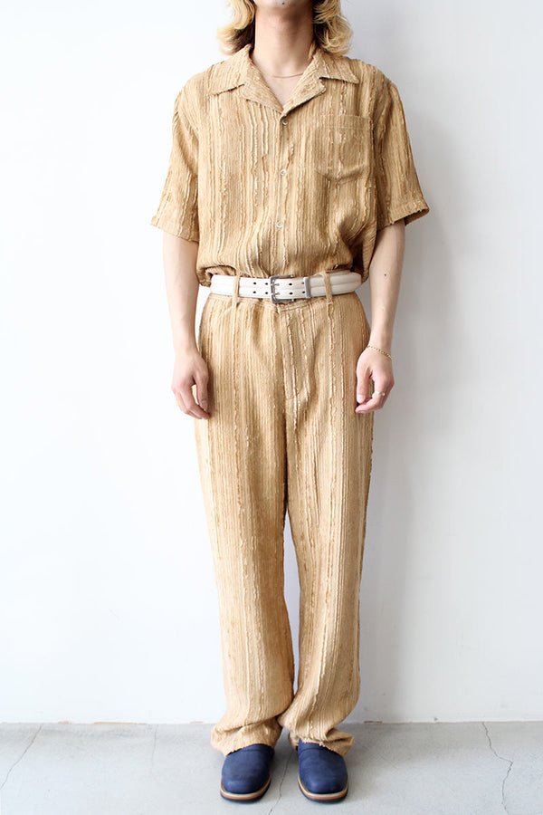 RICHIE TROUSER / FLUID BEIGE STRIPE [30%OFF]