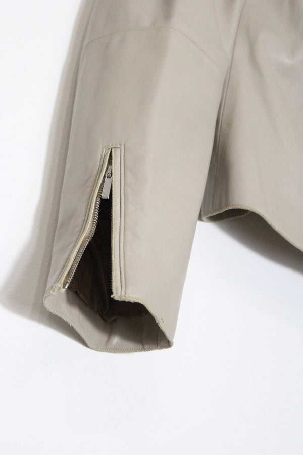 EMPORIO ARMANI | MADE IN ITALY 90'S LEATER JACKET [USED]