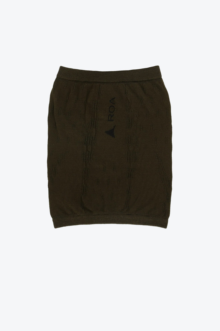 GOLM DRYARN SEAMLESS NECK WARMER / DARK BROWN