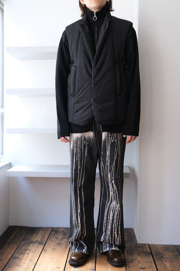 MICROFIBER TWILL PUFFER TAILORED VEST .10 / BLACK