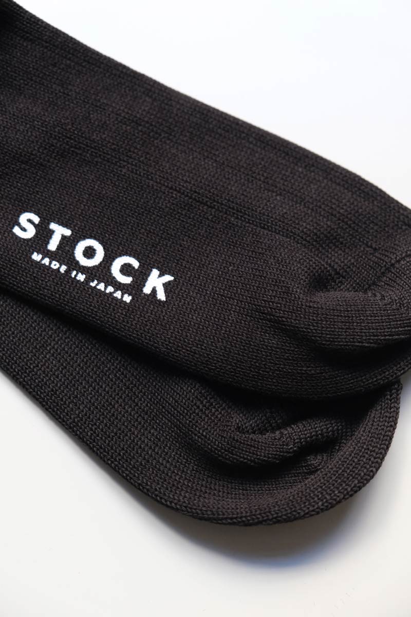 COTTON RIB HI-SOCKS / BLACK 