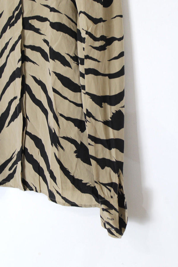 ALBERT NIPON | 90'S L/S SILK SHIRT [USED]