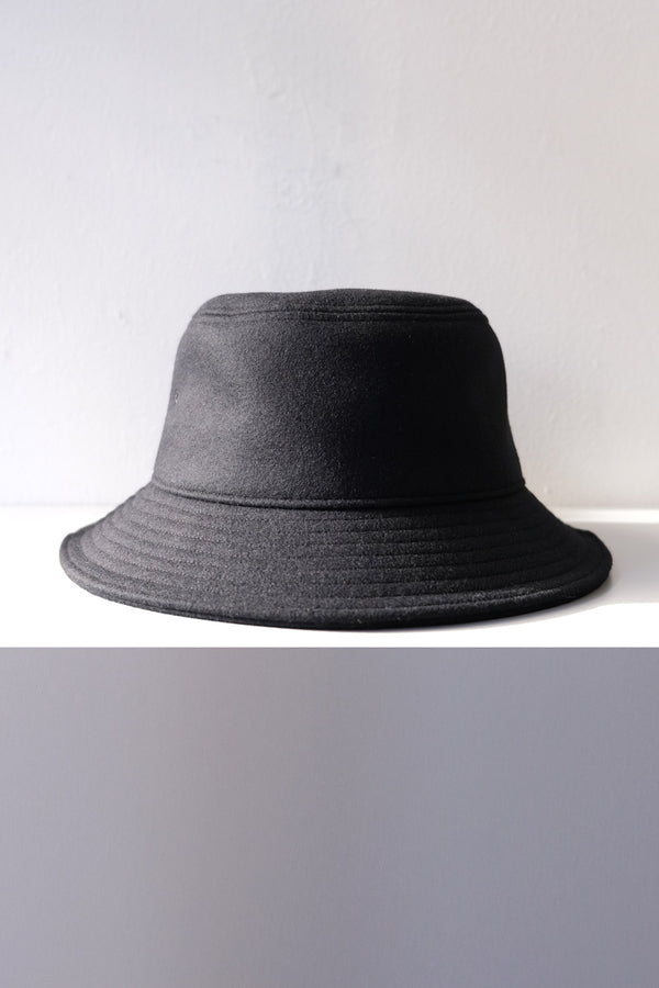 WATERPLOOF MELTON HAT / BLACK 