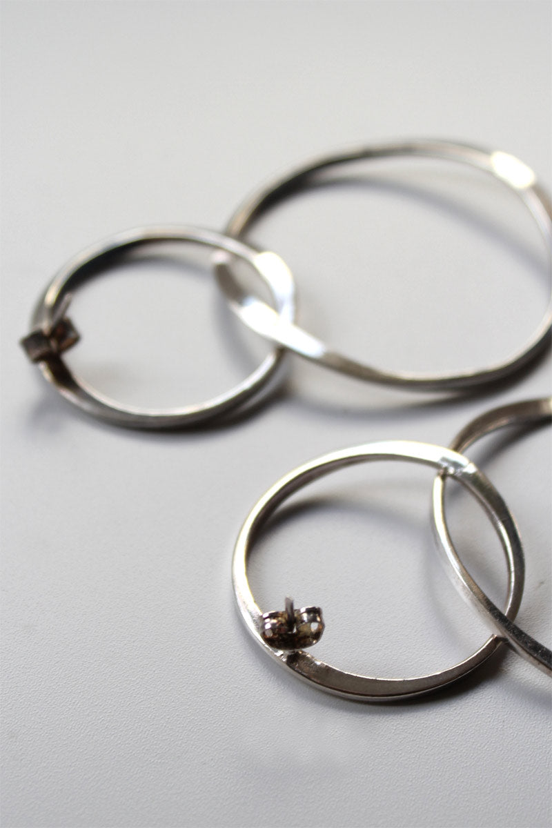 MADE IN MEXICO 925 SILVER EARRINGS / SILVER
