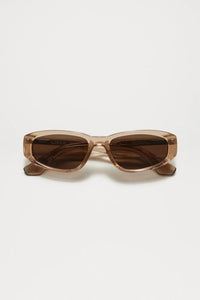 09M OVAL SUNGLASSES / LIGHT BROWN