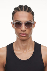 01M ROUND SUNGLASSES / CLEAR