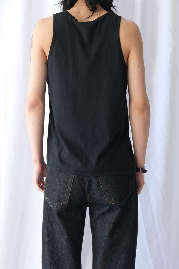 S18 NO.326 ORGANIC COTTON TANK TOP / BLACK [Kanazawa Store]